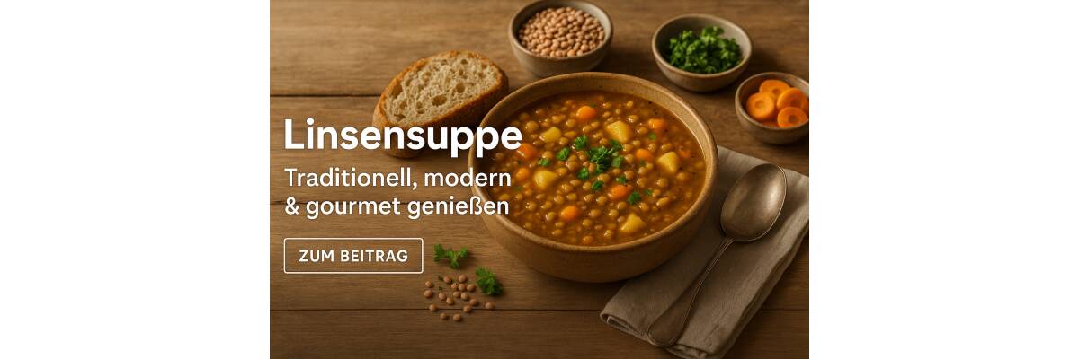 Linsensuppe in drei Varianten – von Hausmannskost bis Gourmet - Linsensuppe klassisch, modern &amp; gourmet I BenCondito