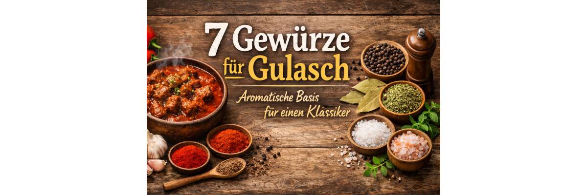 7 Gewürze für Gulasch – die aromatische Basis für echten Klassiker - 7 Gewürze für Gulasch für den perfekter Geschmack | BenCondito