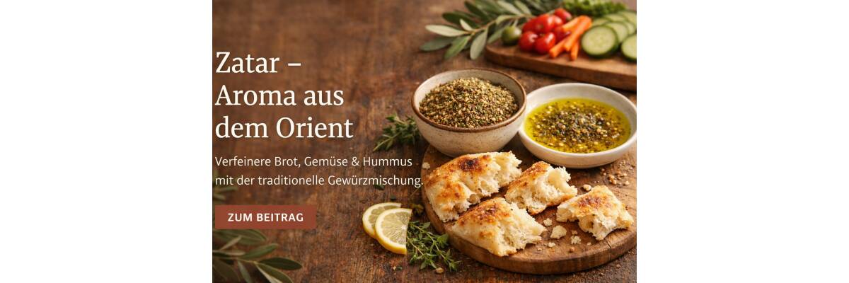 Zatar: Die traditionelle Gewürzmischung aus dem Nahen Osten - Zatar Gewürzmischung: Aroma aus dem Orient | BenCondito