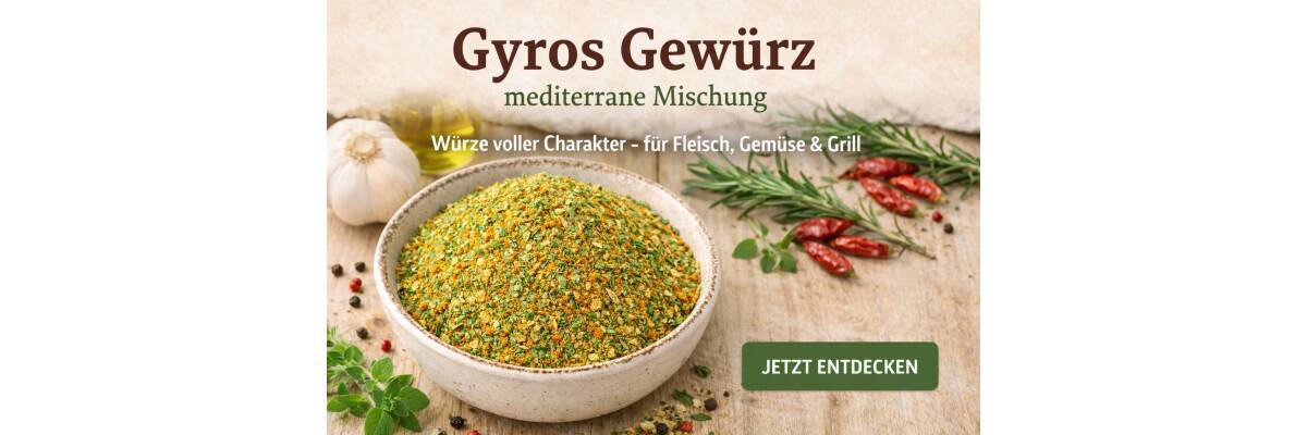Gyros Gewürz – Mediterrane Würze voller Charakter - Gyros Gewürz mediterran &amp; würzig | BenCondito