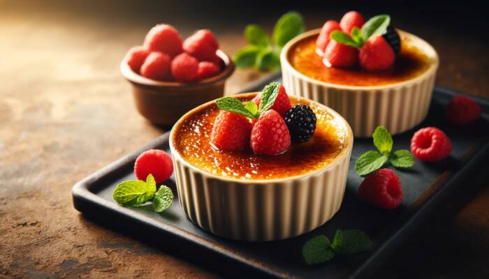Crème Brûlée mit Tonkabohnen - Das perfekte Dessert - Crème Brûlée mit Tonkabohnen – Verführerisches Dessert