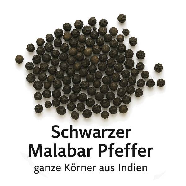 Schwarzer Pfeffer Malabar – Ideal für Fleisch & Gemüse