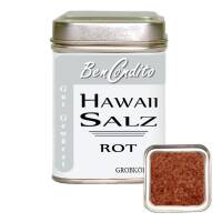 Rotes Hawaii Salz mit Vulkanerde