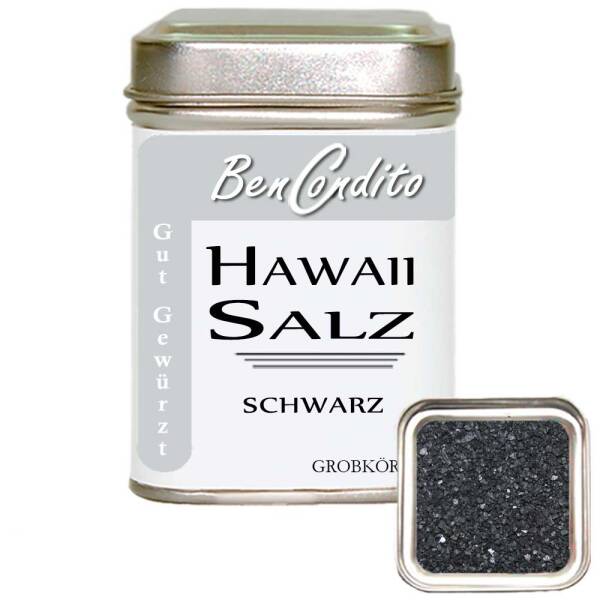 Schwarzes Hawaii Salz 130 gr. Dose