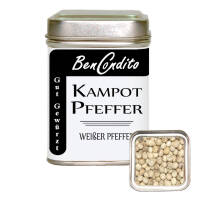 Weißer Kampot Pfeffer Dose