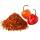 Zutatenbild: grob geschnittene Habanero-Chili mit frischen Habaneros auf weißem Hintergrund.