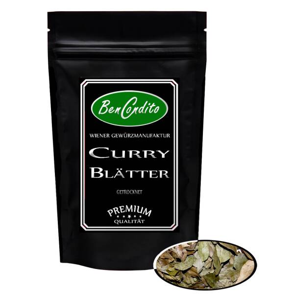 getrocknete Curryblätter