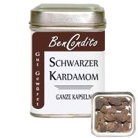 50g Schwarzer Kardamom in einer Dose – aromatisch...