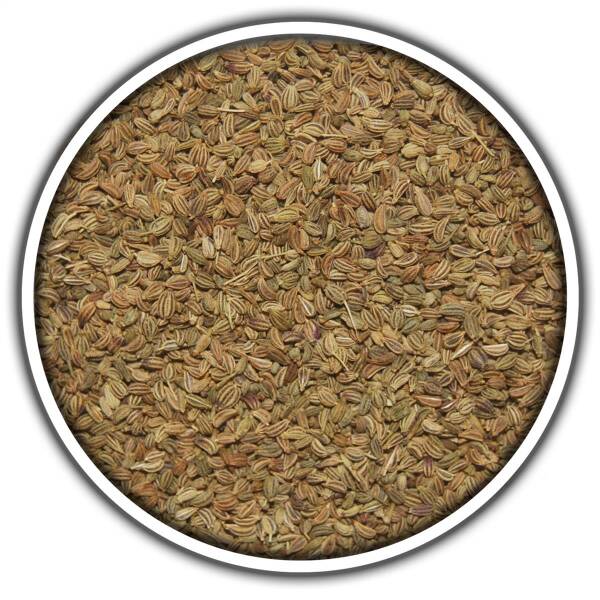 Nahaufnahme von Ajowan-Samen: Hochwertiges Gewürz mit intensivem Aroma, perfekt für kreative Gerichte.