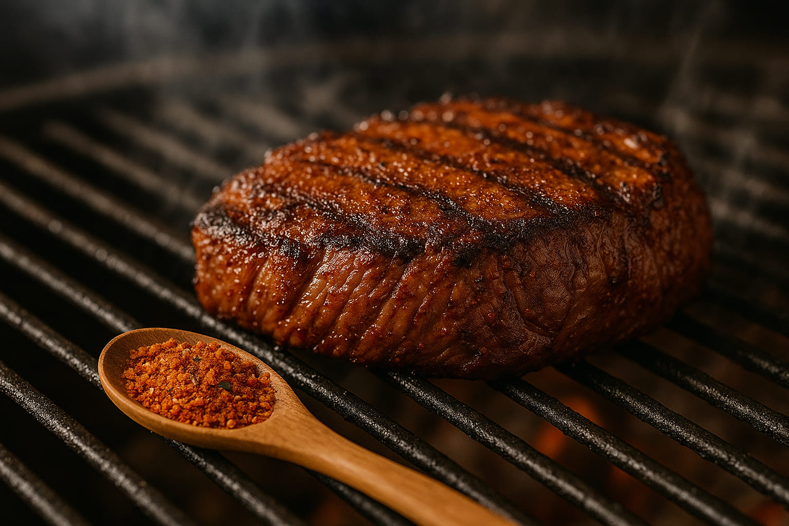 african-rub-bbq Gegrilltes Steak mit African Rub Gewürzmischung