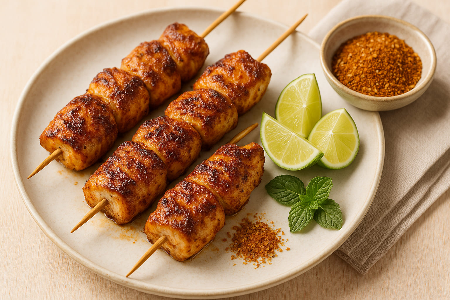african-rub-chicken Hähnchenspieße mit African Rub gewürzt
