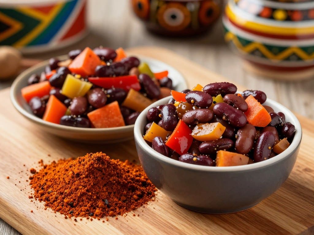 chakalaka-gewuerz-gericht Chakalaka Gewürzmischung und fertiges Gericht