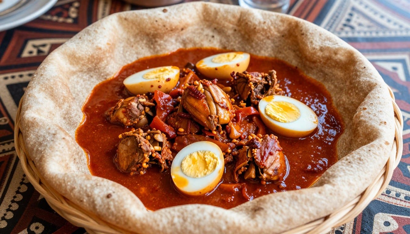 doro-wat-injera Doro Wat mit Injera Brot