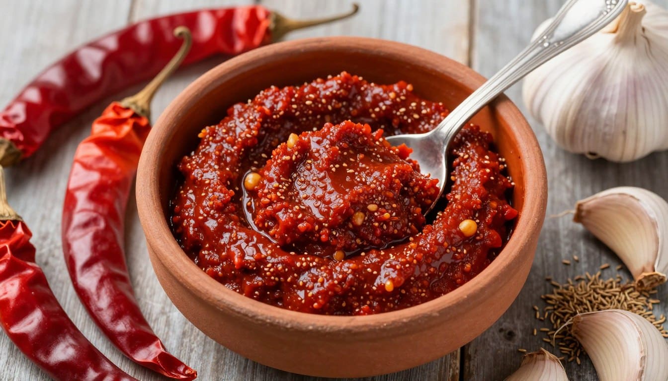 harissa-paste Harissa Paste in traditioneller Schale