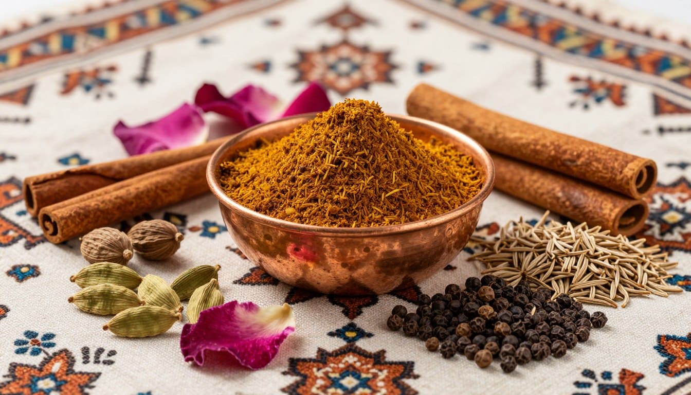 ras-el-hanout-komponenten Ras el Hanout Gewürzmischung mit einzelnen Komponenten