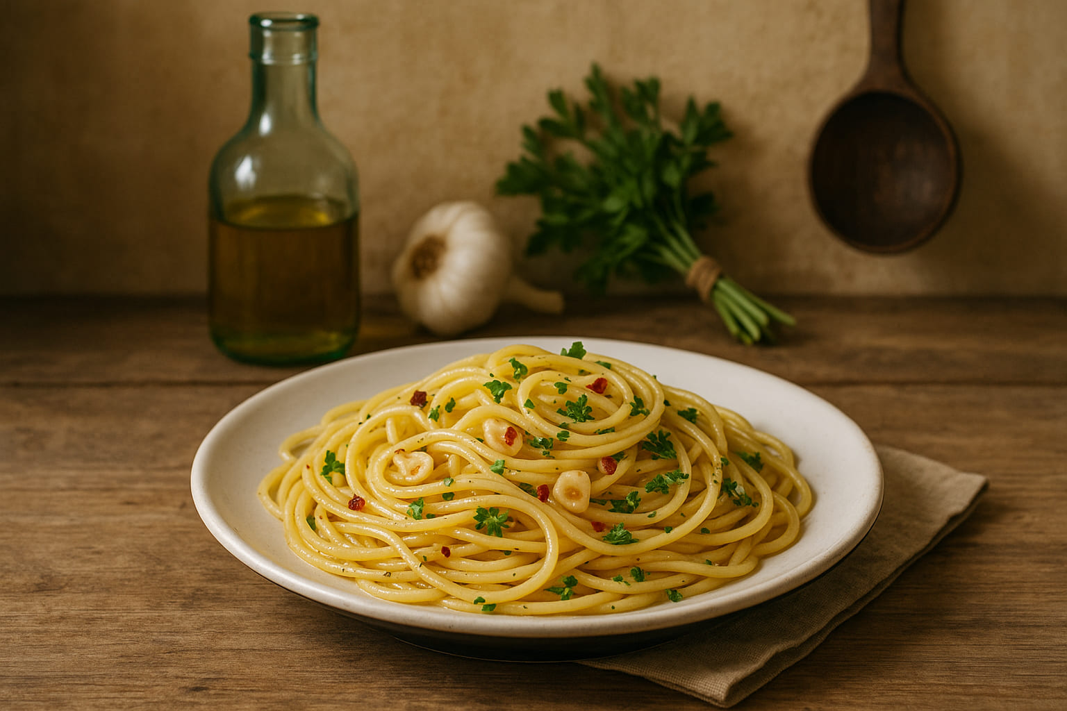 aglio-olio-tradition.jpg Traditionelle italienische Küche – Spaghetti Aglio e Olio in Neapel