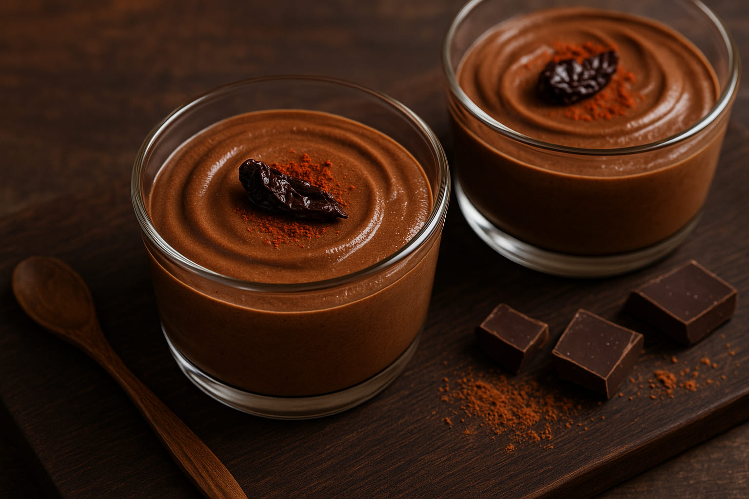 Schokoladenmousse mit Ancho Chili