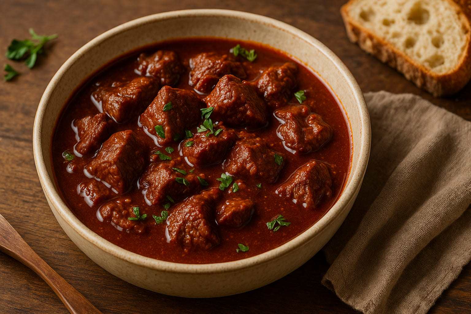 Rindfleisch-Eintopf mit Ancho Chili