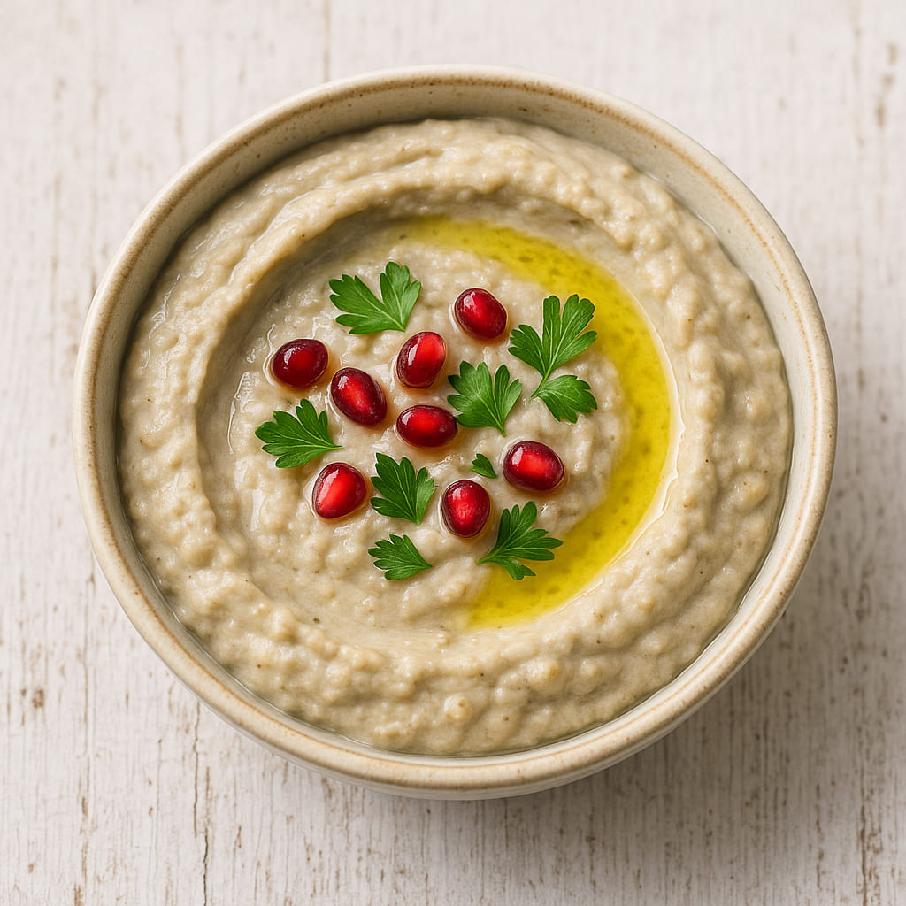 Baba Ganoush Dip mit Olivenöl