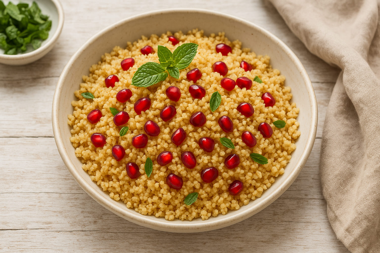 Couscous mit Baharat gewürzt