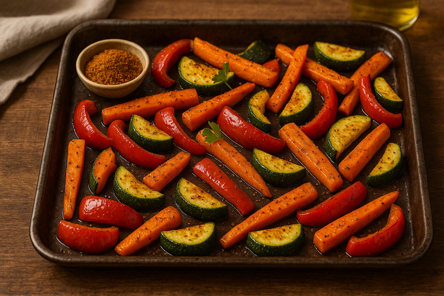 Gebratenes Gemüse mit Baharat