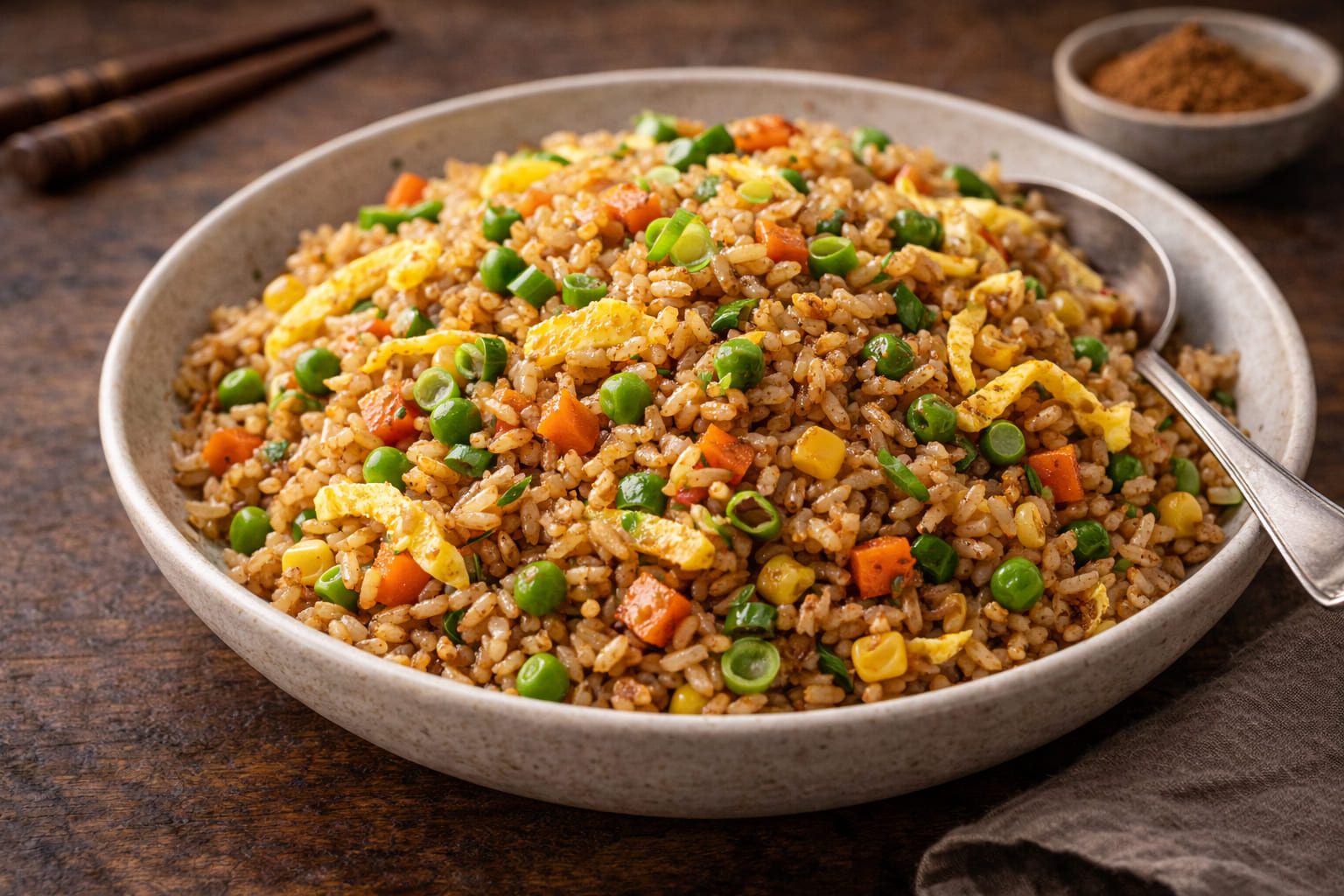 Gebratener Reis mit Chinesische fünf Gewürz