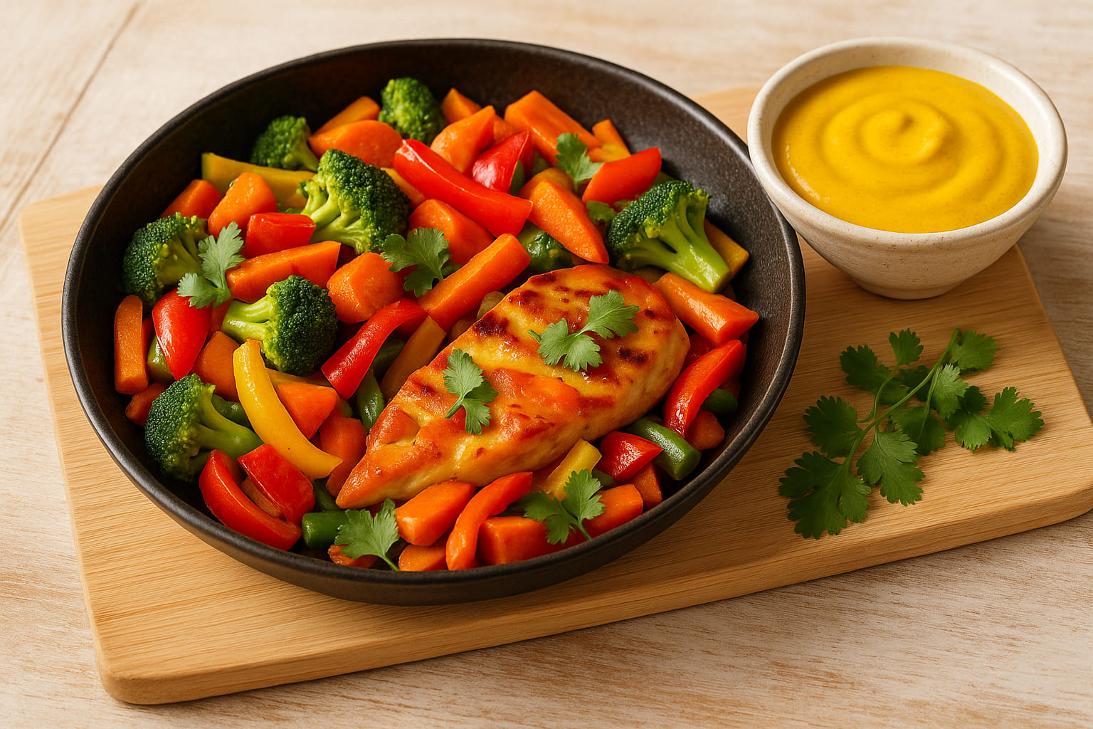 currysauce-gemuese Gemüsepfanne mit Currysauce