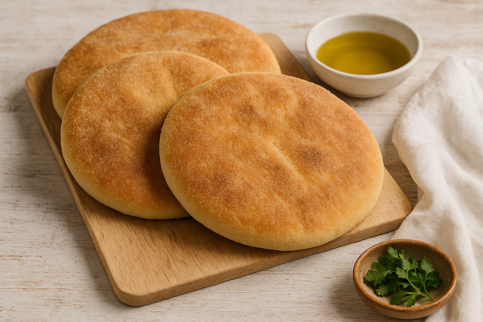 Frisch gebackenes marokkanisches Fladenbrot