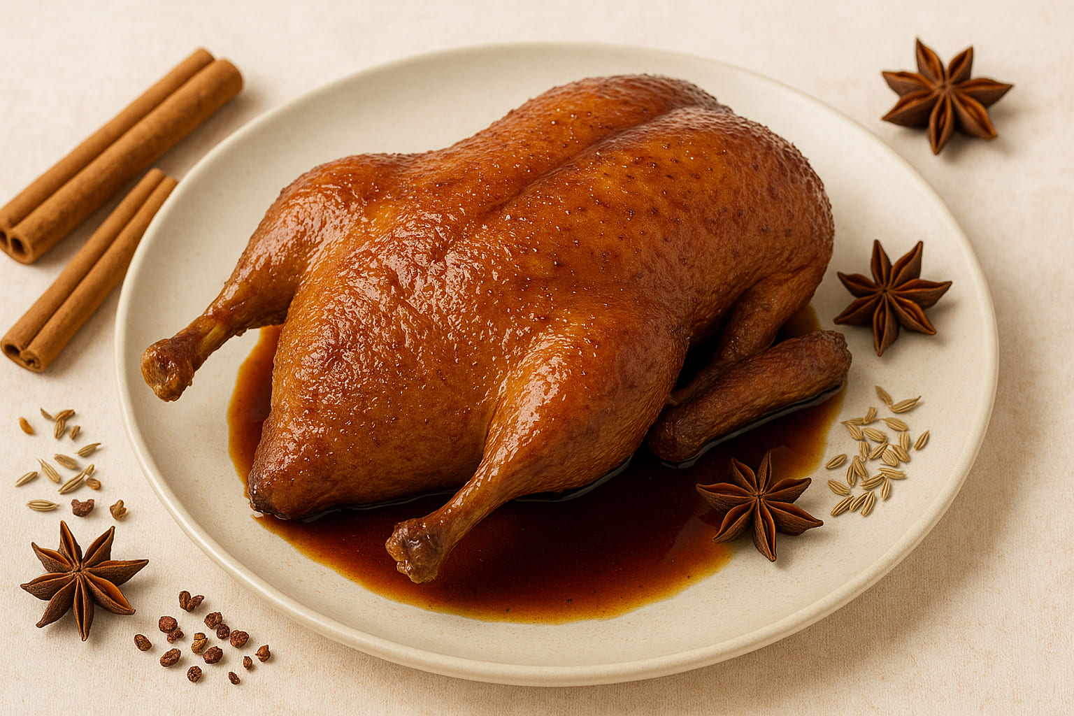 fuenf-gewuerze-ente Knusprige Ente mit chinesischem Fünf-Gewürze-Pulver