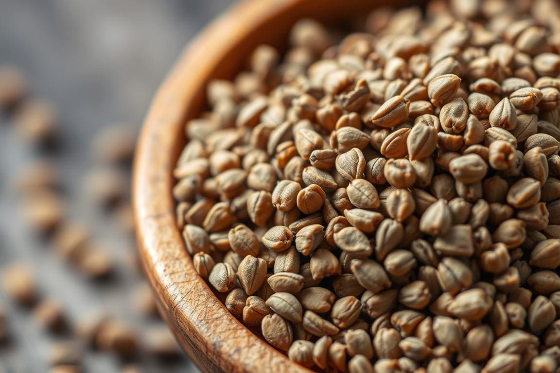 ganze-kreuzkuemmelsamen.jpg Ganze Kreuzkümmelsamen in einer Holzschale