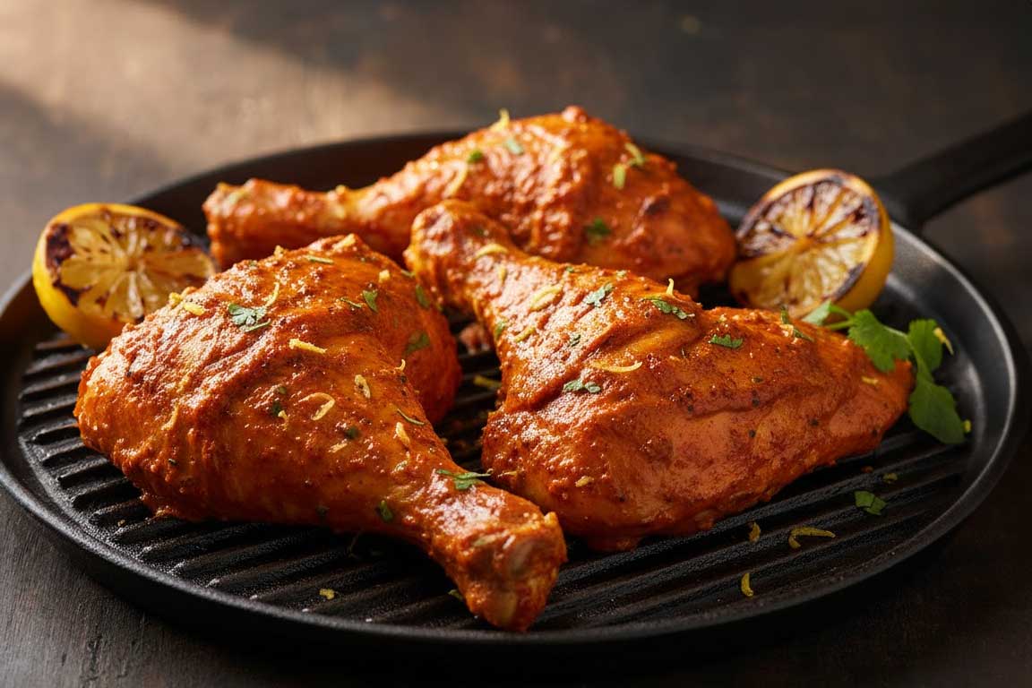 garam-masala-marinade Tandoori-Hähnchen mit Garam Masala-Marinade