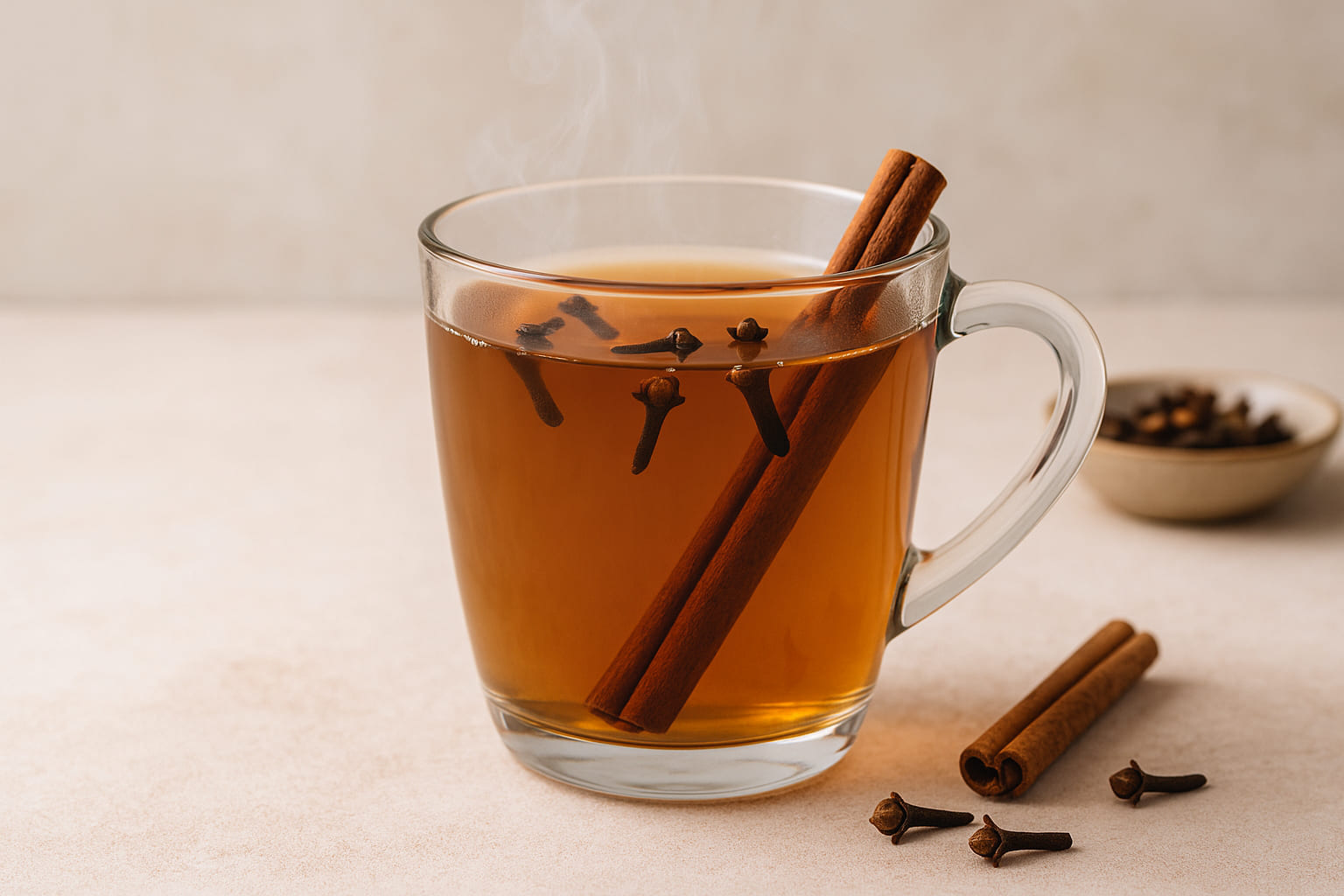 gewuerznelke-drink Heißgetränk mit Gewürznelke aromatisiert