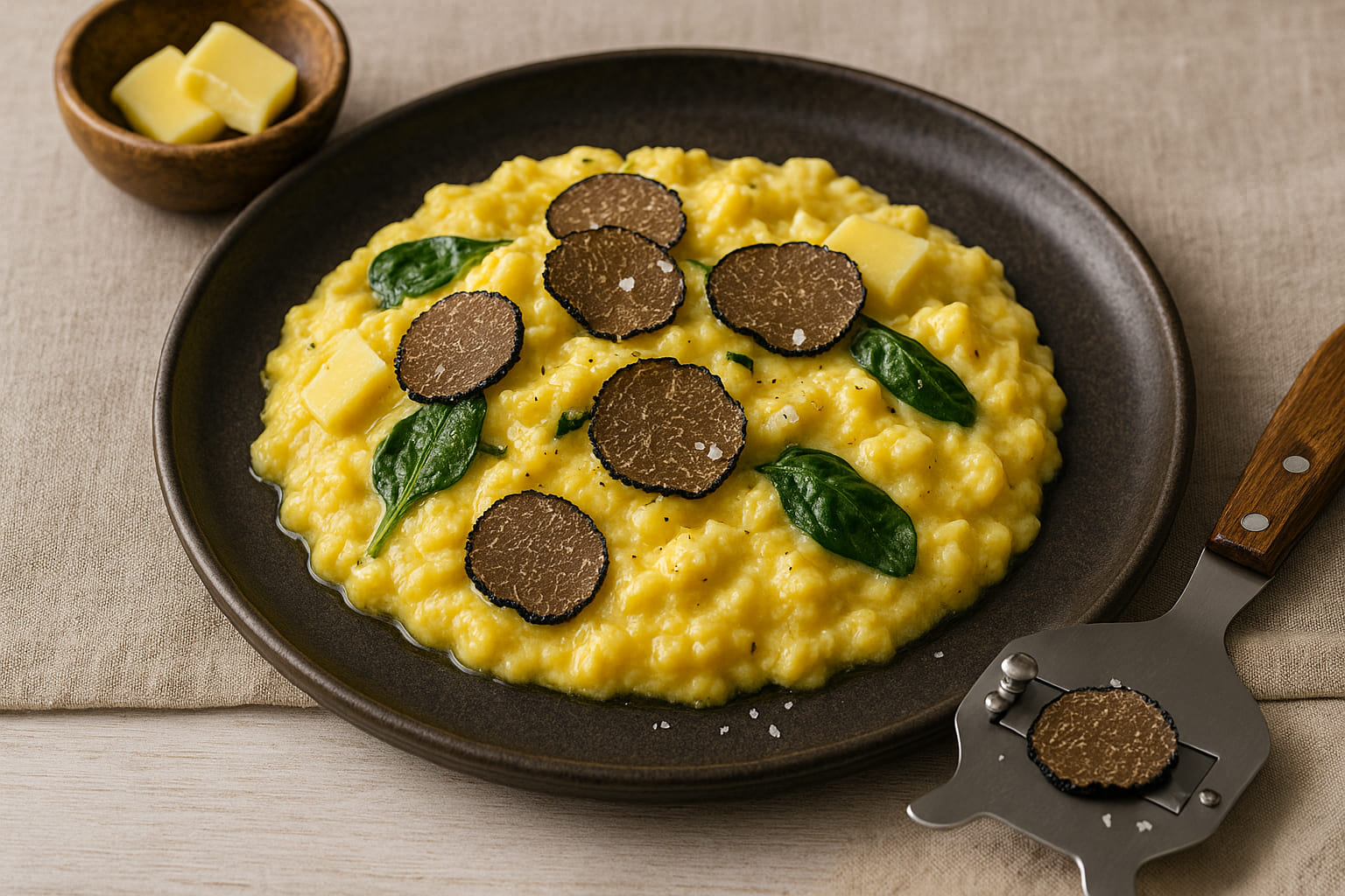 gourmet-ruehrei Gourmet Rührei mit Trüffel und Butterflocken