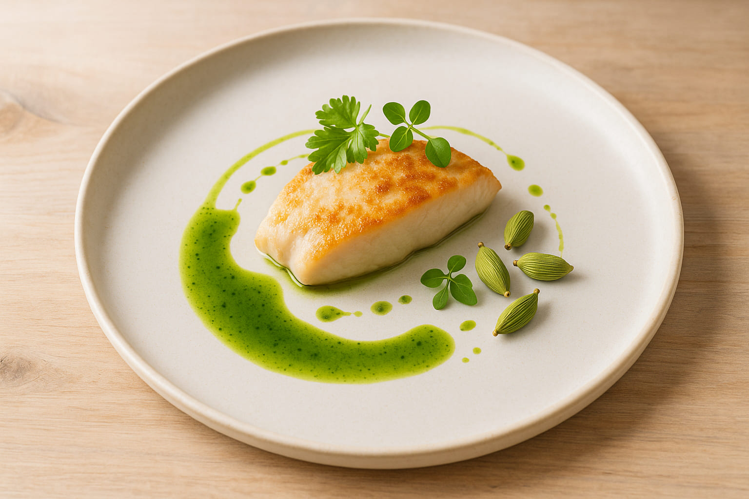 gruener-kardamom-trend Moderne Gourmetkreation mit grünem Kardamom