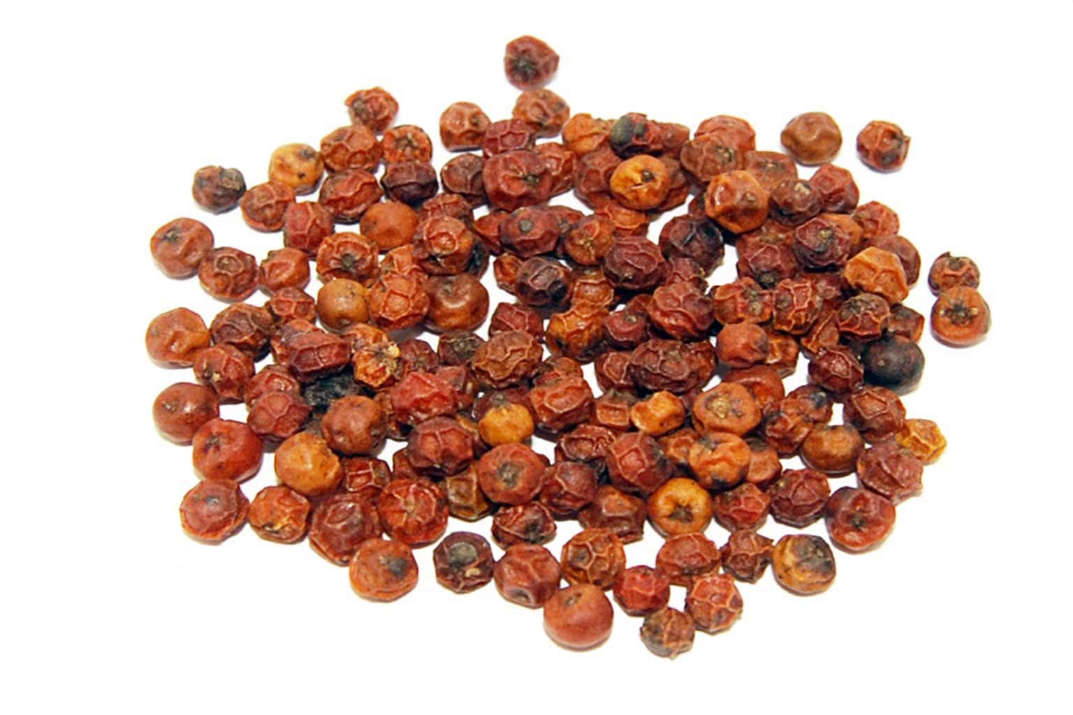 Roter Kampot Pfeffer – vollreif geerntete Körner
