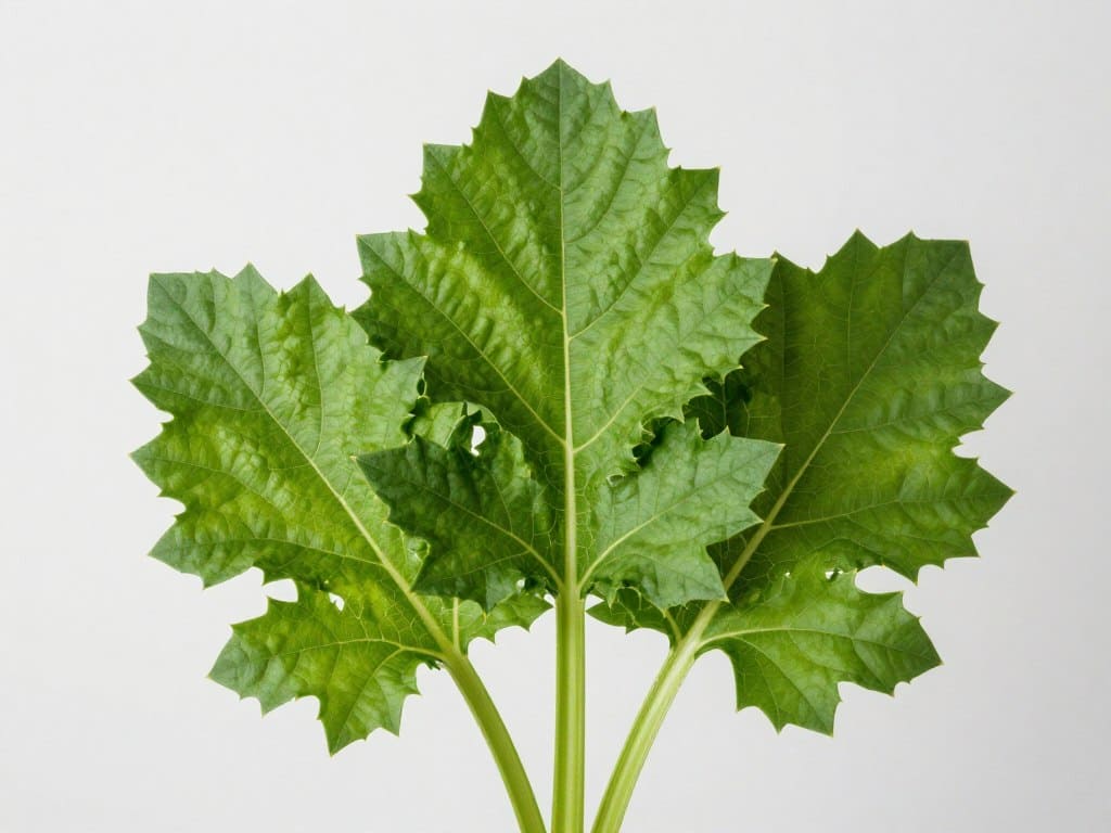 Liebstöckel mit großen gezackten Blättern