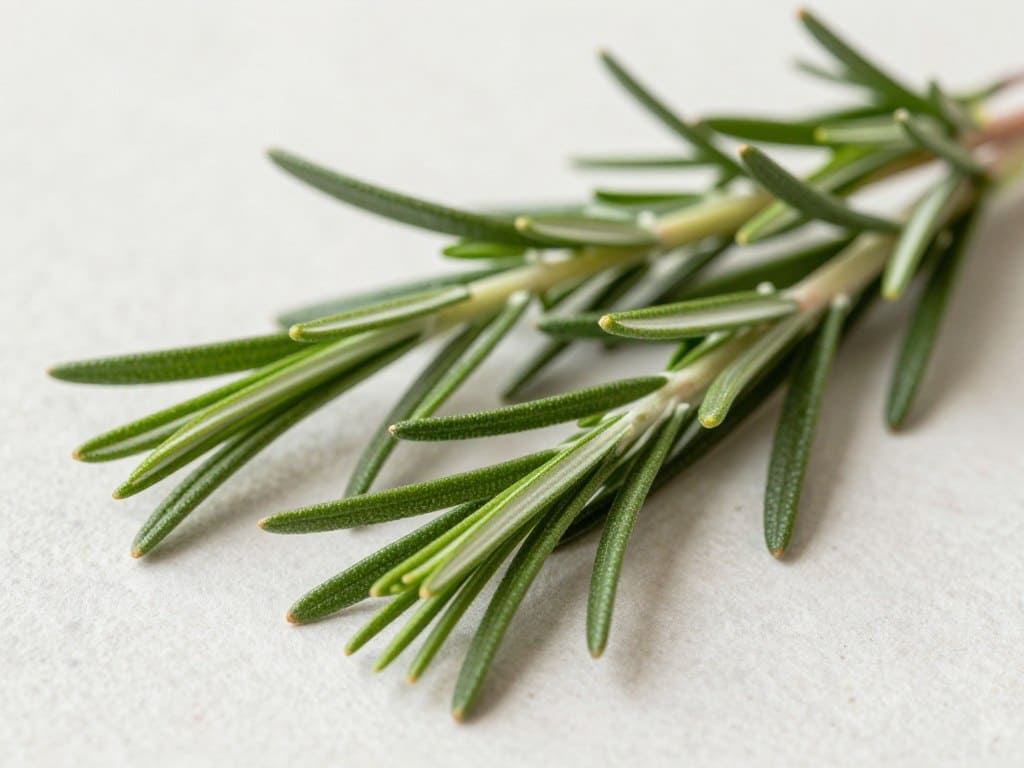 Rosmarinzweige mit nadelartigen Blättern