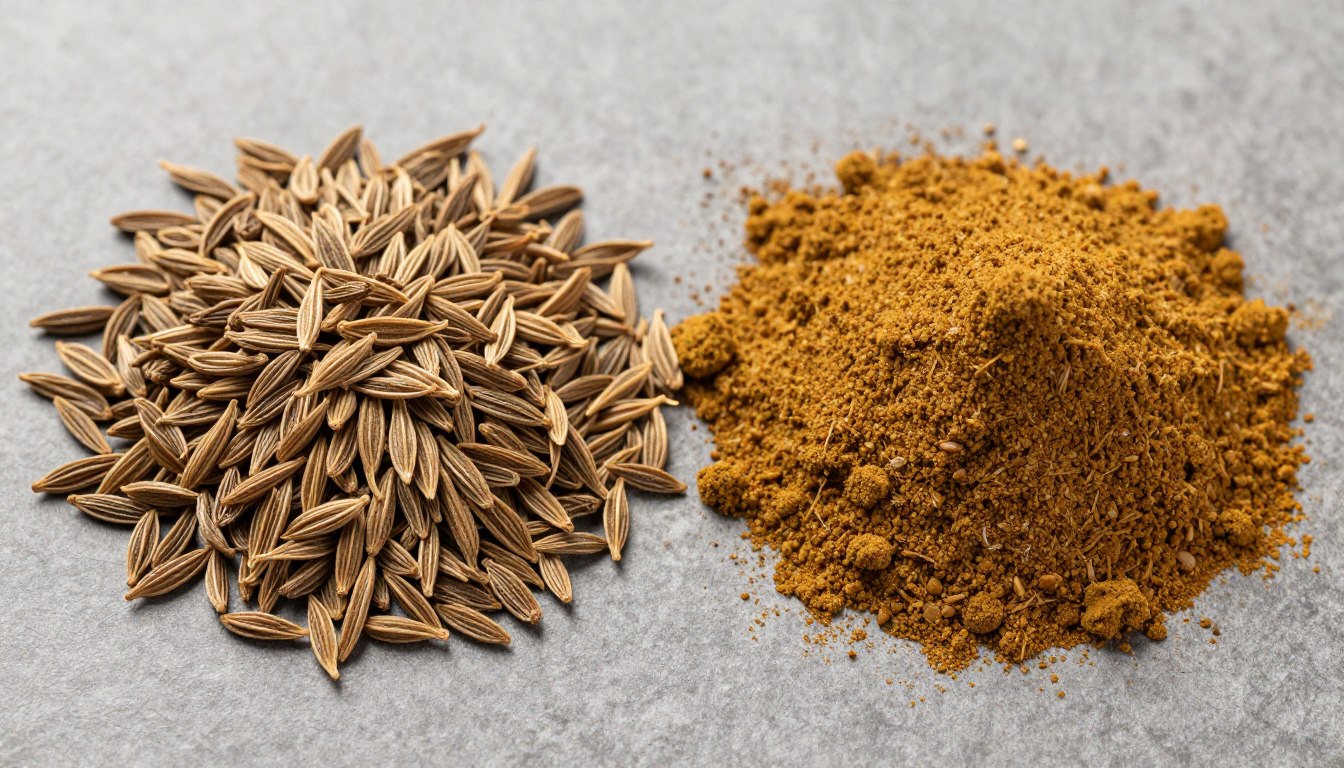 Ganze Kreuzkümmelsamen als erdige, aromatische Komponente für Garam Masala