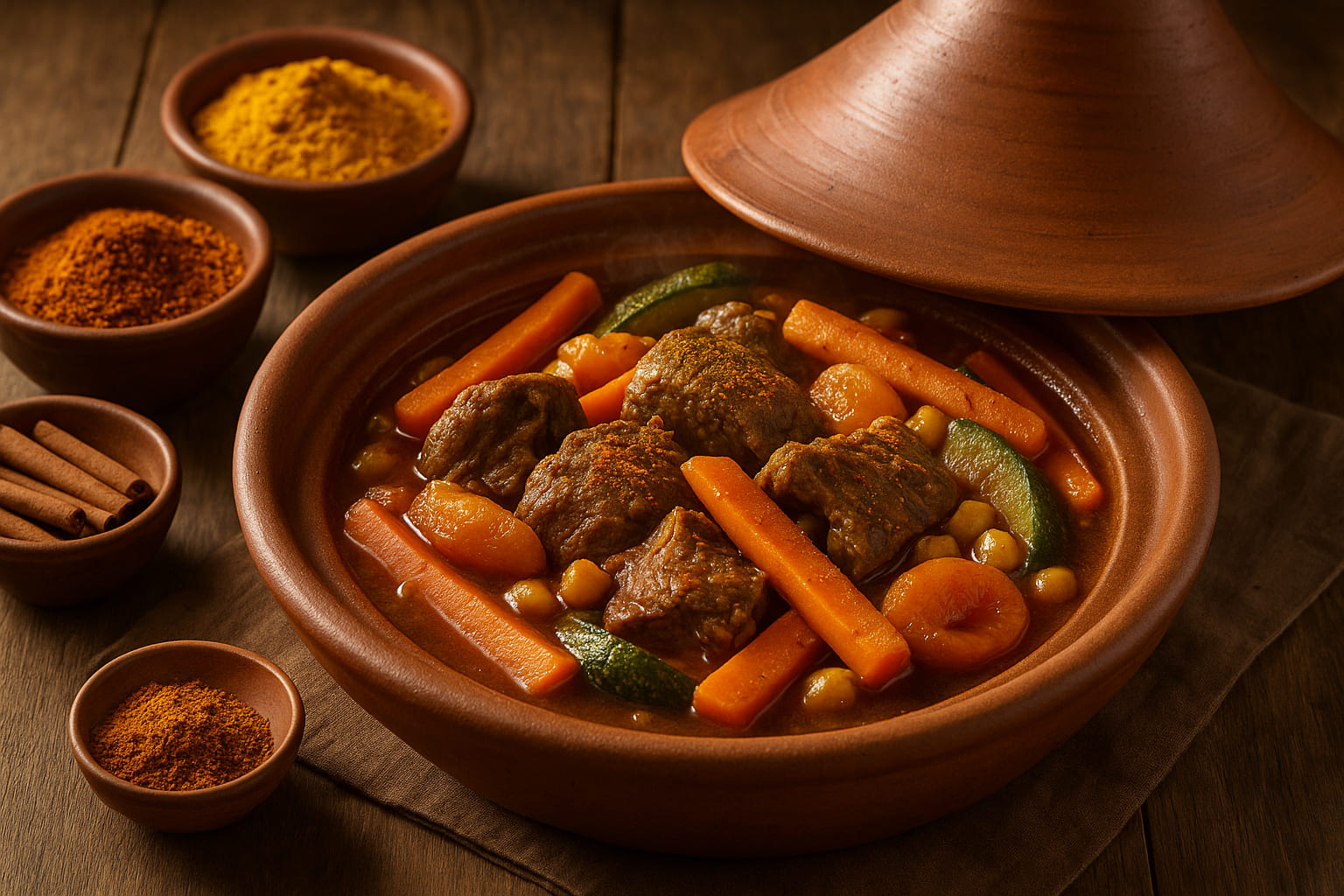 ras-el-hanout-tajine Marokkanische Tajine mit Ras el Hanout gewürzt