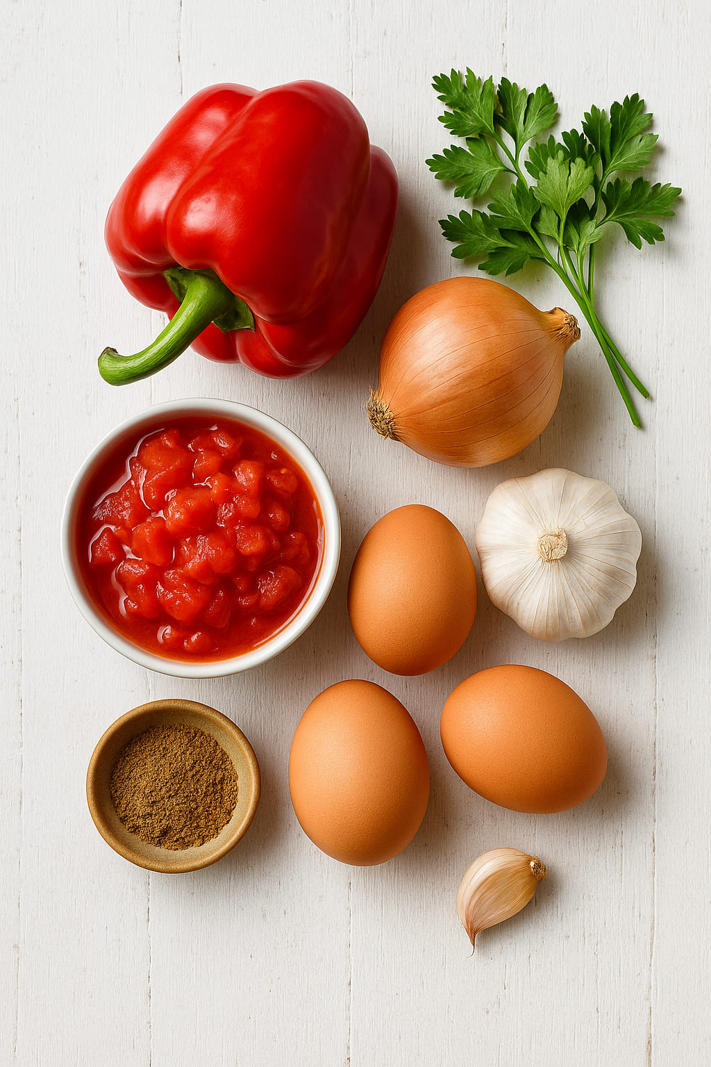 Zutaten für Shakshuka