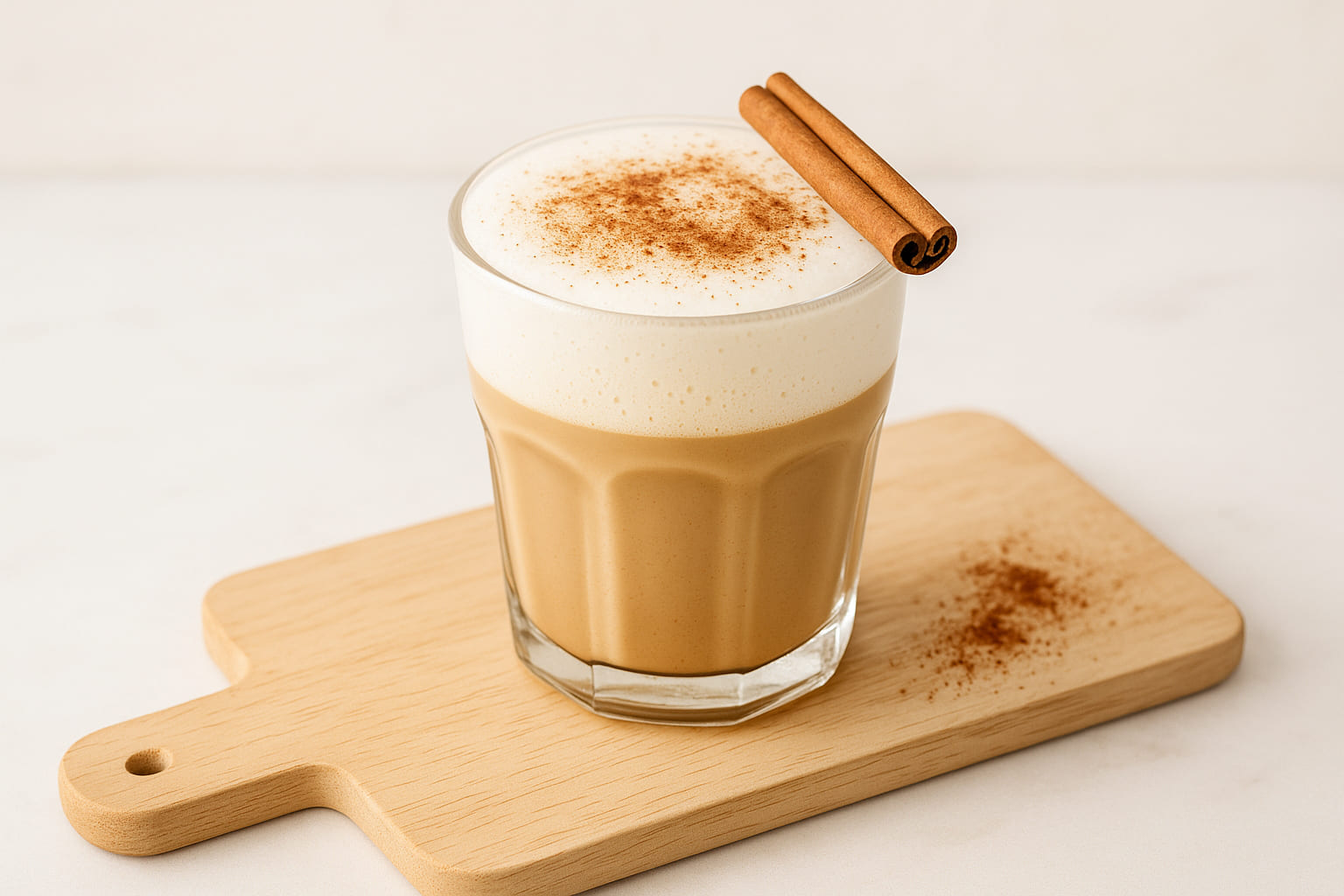 spekulatius-latte Spekulatius-Latte mit Milchschaum