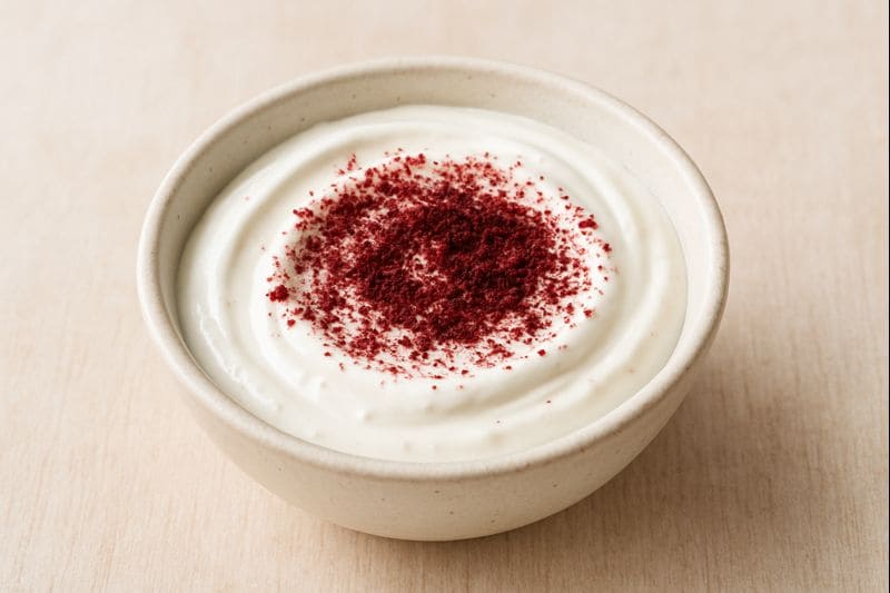 Joghurt-Dip mit Sumach verfeinert