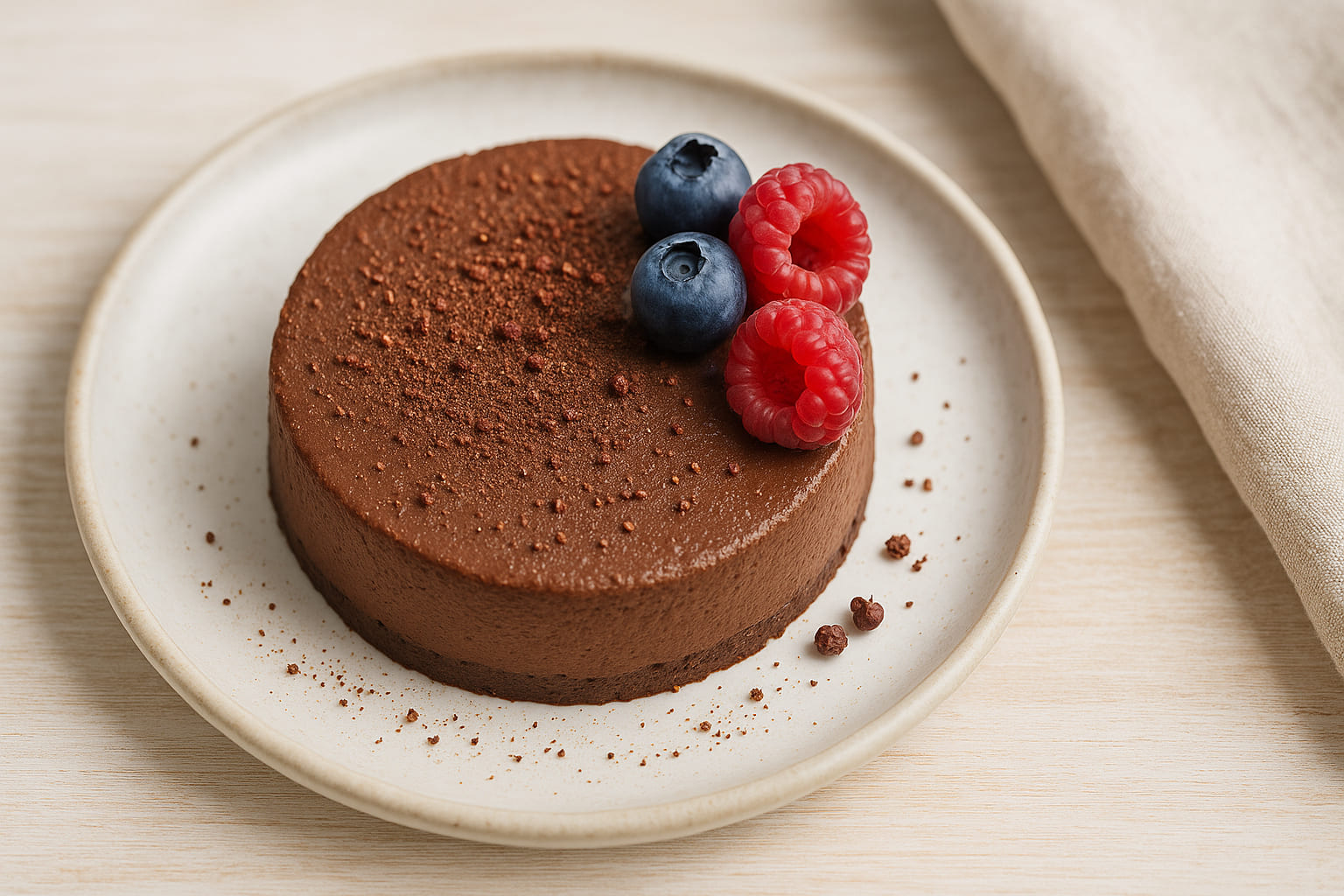 Schokoladendessert mit Szechuan Pfeffer