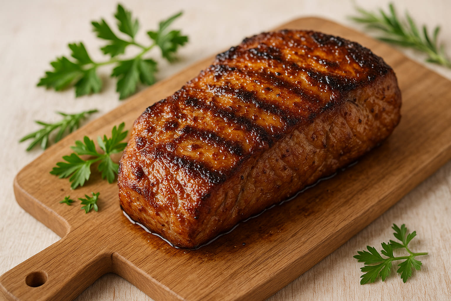 Gegrilltes Fleisch mit würziger Umami-Marinade