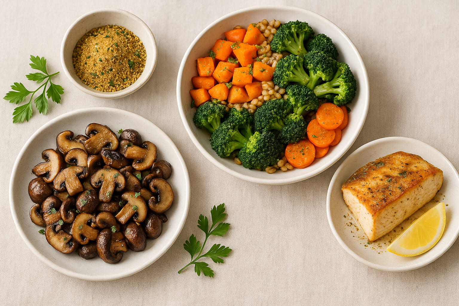 Moderne Küche mit Umami Gewürz in Aktion